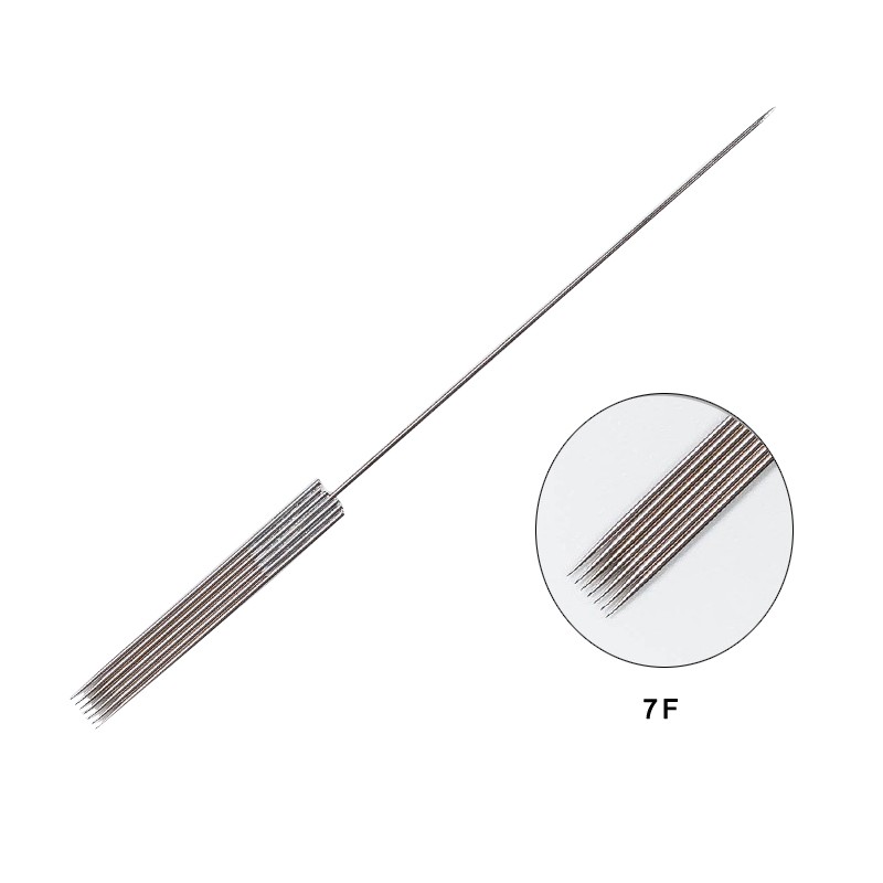 Disposable Tattoo Needles 1R 3RL 3RS 5RL 5RS 3F 5F 7F Agujas Microblading Permanent Makeup Machine Needle 0.35x50mm Maquiagem 3D