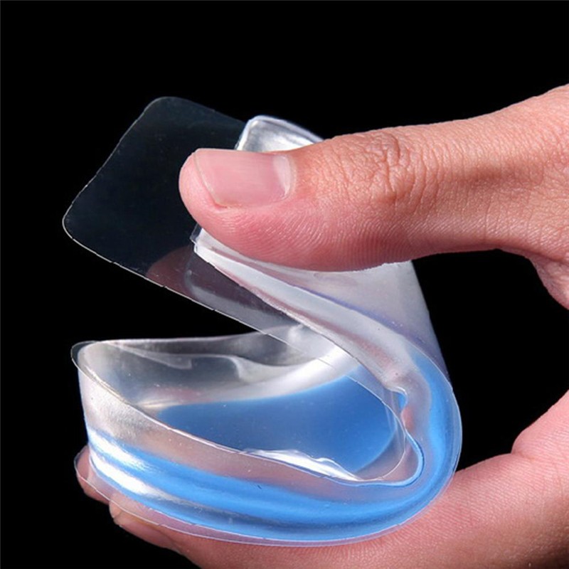 1 Pair Soft Silicon Gel Heel Support Cushion Cup Foot Care Tools Insoles Pads Shock Pad Orthotic Insole Increase Plantar