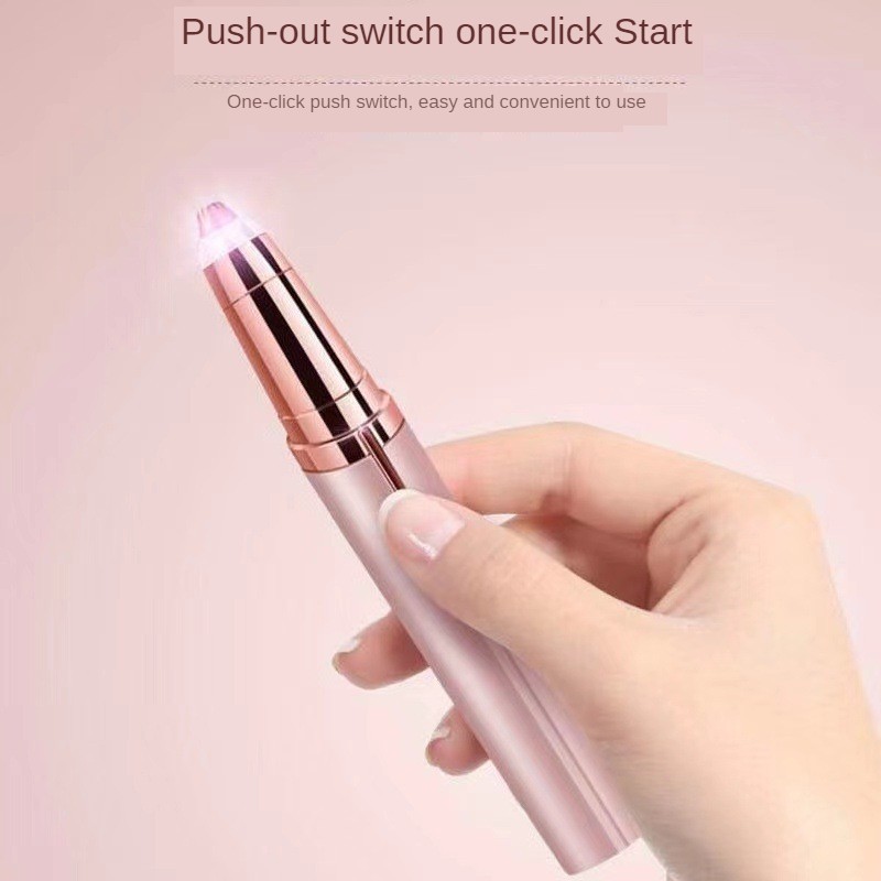 Women Electric Eyebrow Trimmer Usb Rechargeable Eye Brow Epilator Mini Lipstick Shaper Shaver Painless Shaving Face Hair Remover