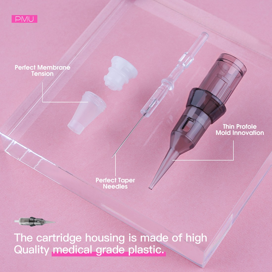 Dragonahwk Cartridge Tattoo Needles PMU 1RL 3RL 7F Sterilize Round Liner For Permanent Makeup Machine