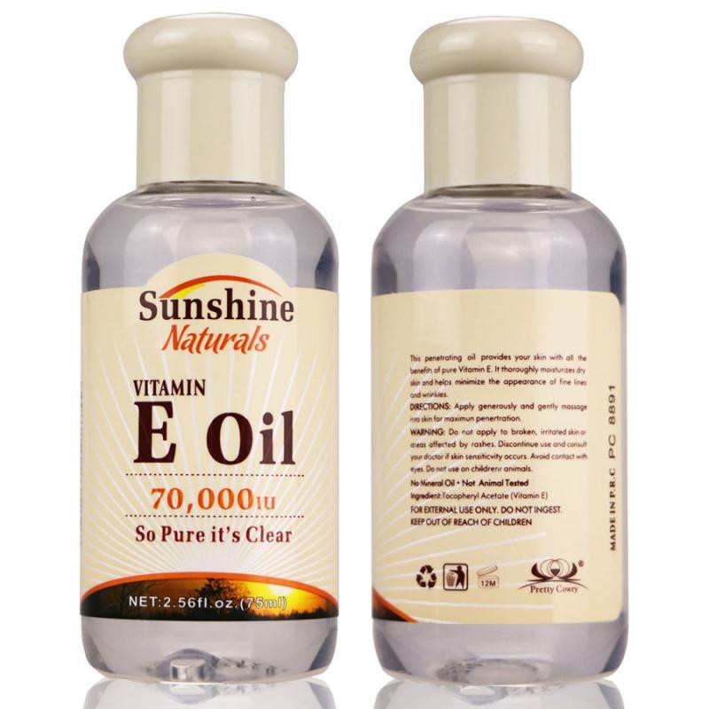 Pretty Cowry /sunshine Vitamin e oil Pure er Skin beauty 70000iu Sunshine Naturals Natural Aromatherapy Massage Base Carri