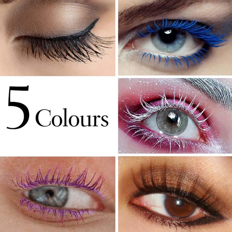 12 Colors Color Eyelash Mascara Thick Curling Long Lasting Extension Make Up White Eyelashes Party Extension Mascara Cosmetics