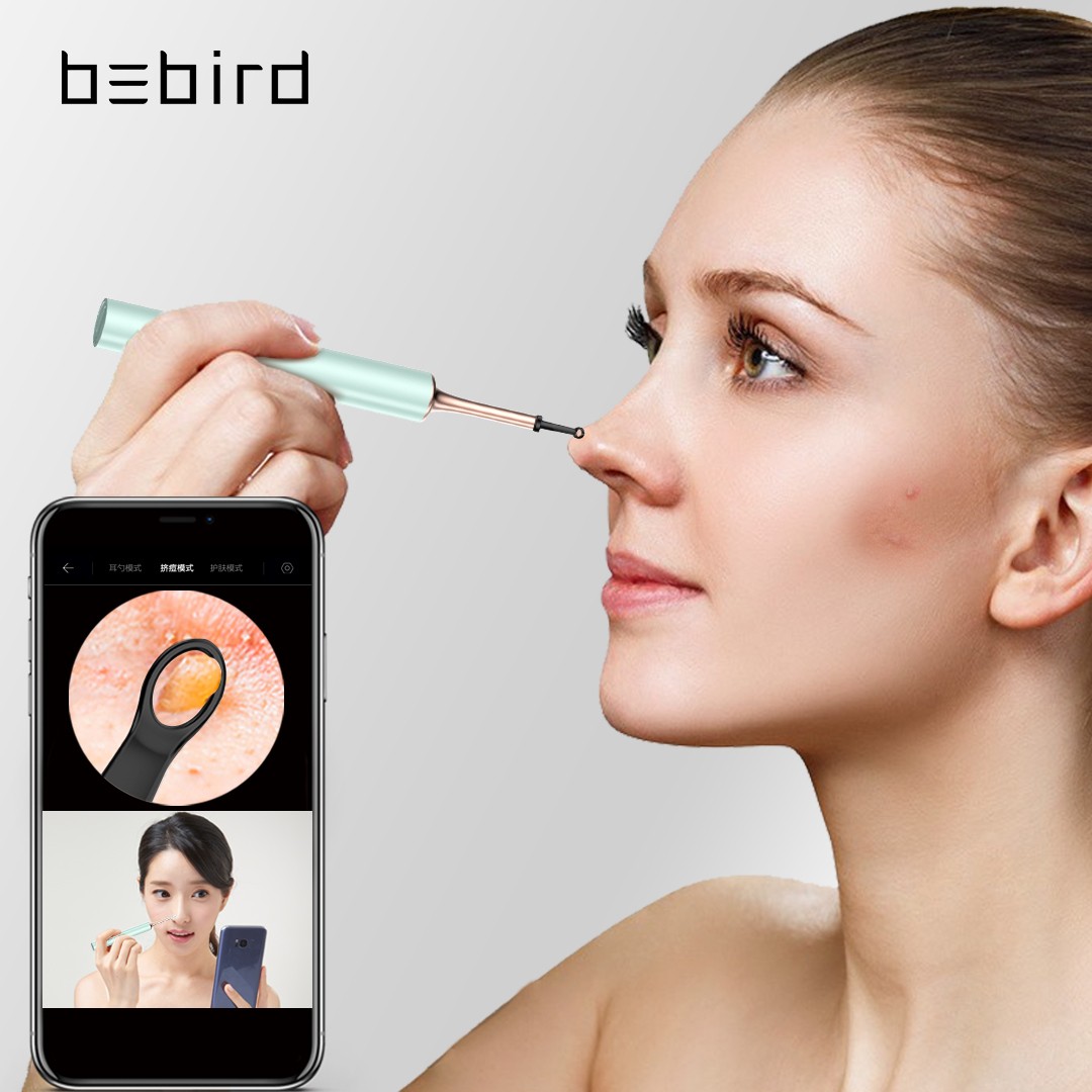 Bebird T15 R1 Optical Ear Cleaner Health Care Minifit 2in1 Acne Wax Removal Tool HD1080P Otoscope IP67 Waterproof Endoscope