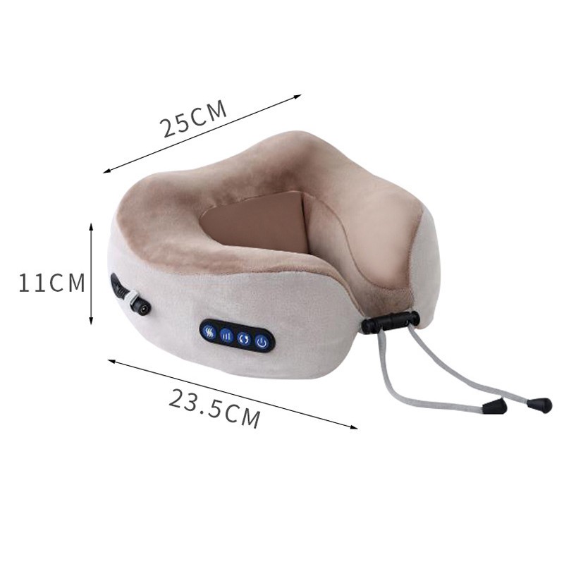 U Shape Electric Neck Massager 3D Kneading Shiatsu Shoulder Massager Pain Relief Multifunction Portable Body Massager