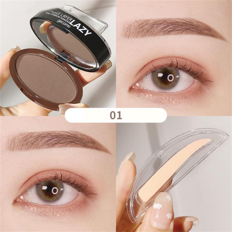 Eyebrow Seal Waterproof Long Lasting Professional Double or Single Layer Makeup Palette Enhancers Lazy Seal Eye Brow Shadow