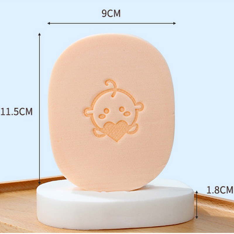 2pcs Soft Thick Face Clean Sponge Wood Fiber Face Wash Clean Sponge Makeup Beauty Accessory Cleansing Puff