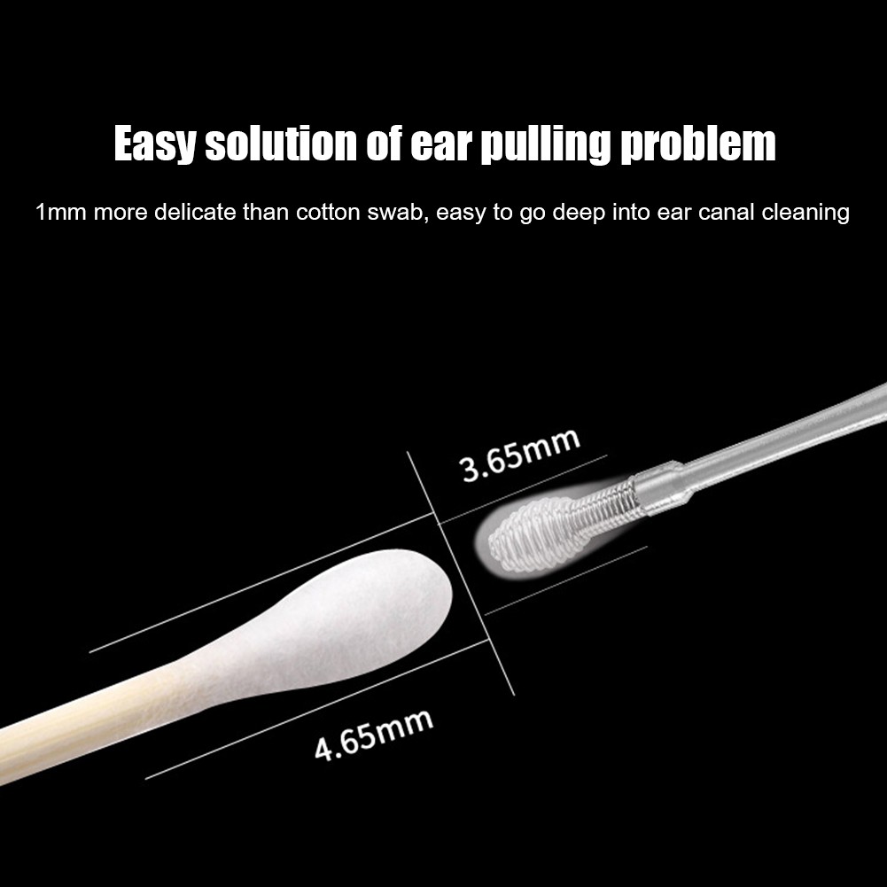 6pcs Ear Wax Cleaner Removal Tool Earpick Sticks Earwax Remover Curette through Auricular Cleaning Ear Cleanser Spoon Health Care Earpick