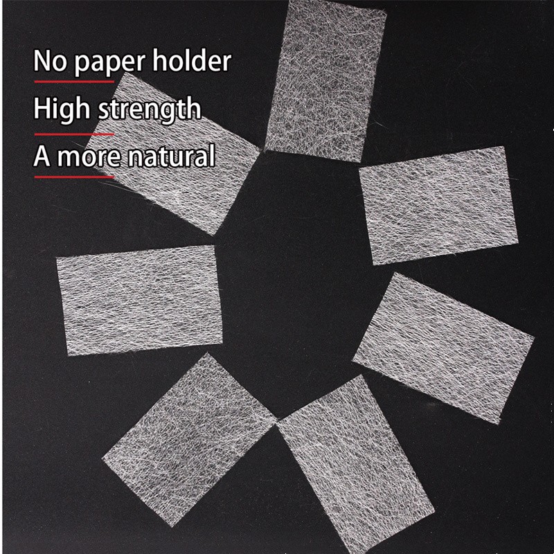 10/20/40pcs Nail Stickers Fiber Nail Art UV Gel Extension Building Gel Sticker DIY Manual Template Manicure Stencil