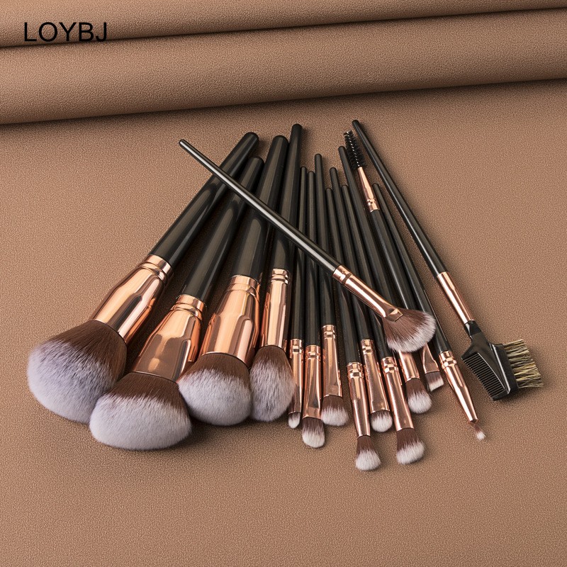 Loebig Beauty Makeup Brushes Cosmetic Brush Set Powder Foundation Blush Highlighting Eye Shadow Eyebrow Eye Lashes Make Up Tools