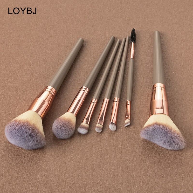 Loebig 5/7 Makeup Brushes Beauty Tool Set Cosmetic Powder Brushes Foundation Blush Contour Eye Shadow Eyebrow Lashes Make Up Brush