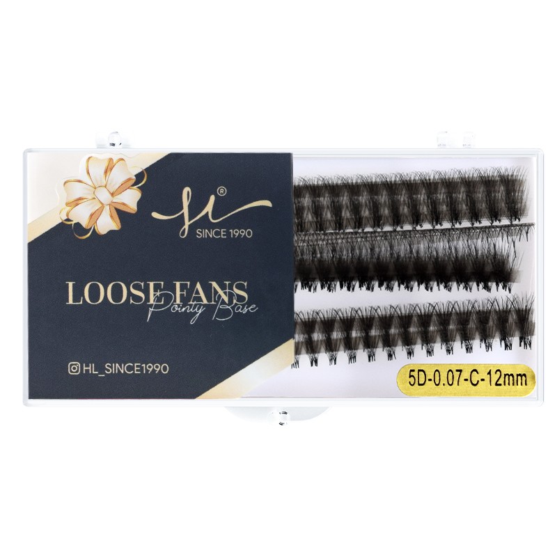 1000 Fans 3D-14D Premade Volume Lash Extension Fans Thin Pointy Base Sharp Slim Narrow Stem Russia Size Eyelash Extension Fan