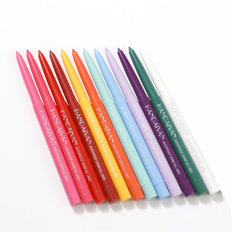 20/12pcs Colorful Eyeliner Pen Quick Drying Lasting Waterproof High Pigmented Eyeliner Pencil Eye Makeup Cosmetic TSLM1