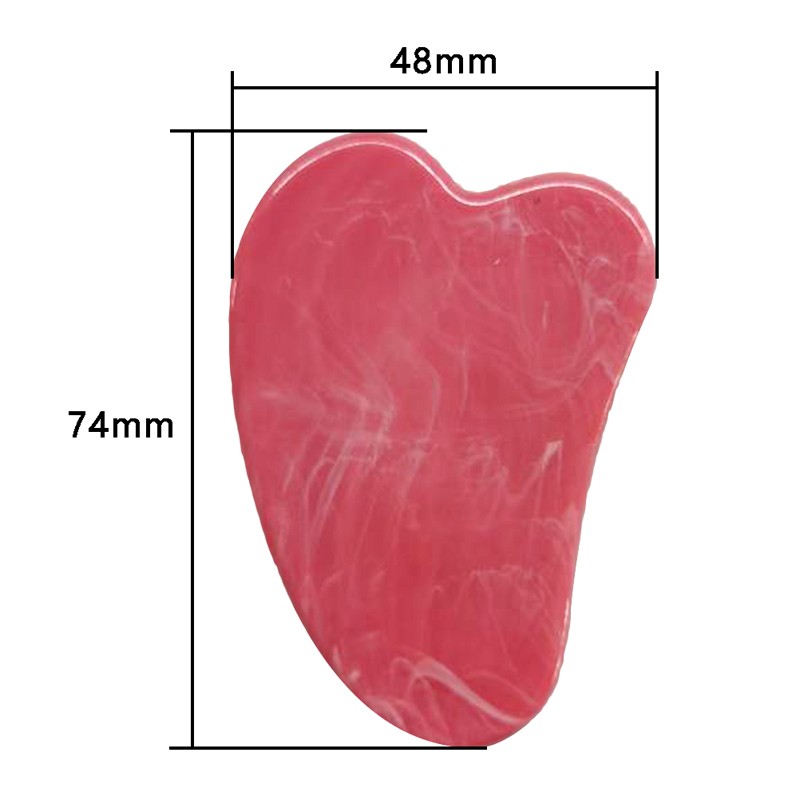 1pc Natural Jade Gua Sha Scraper for Face Neck Skin Lifting Wrinkle Remover Beauty Care Massage Pink Quartz Jade Guasha Board