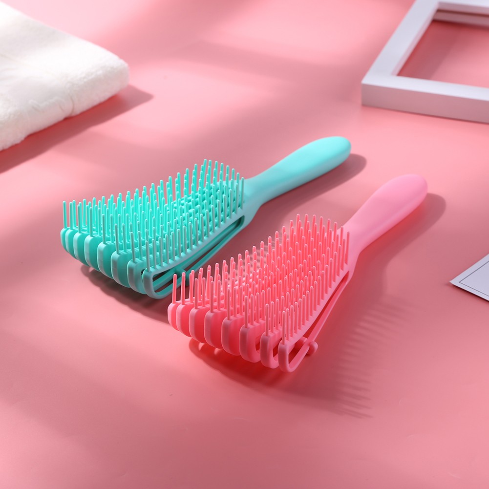 Women Hair Scalp Massage Comb Detangling Brush for Curly Hair Non-slip Rubber Octopus Hair Brush Comb Scalp Massage Styling Tool