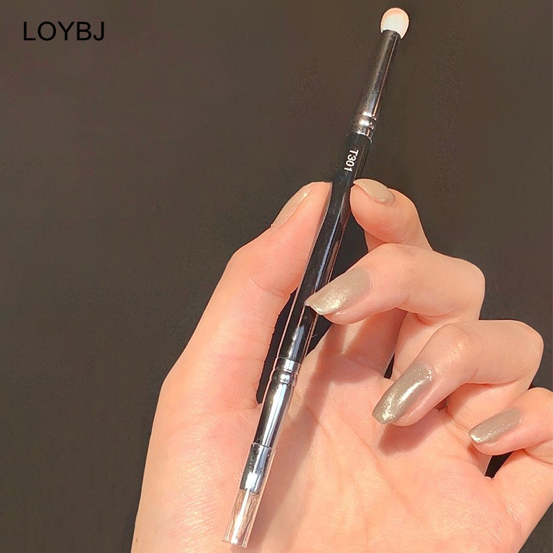 Loebig New Concealer Makeup Brushes T301 Double Ended Soft Sponge Wool Fiber Powder Concealer Cosmetic Blending Fine Brush Set