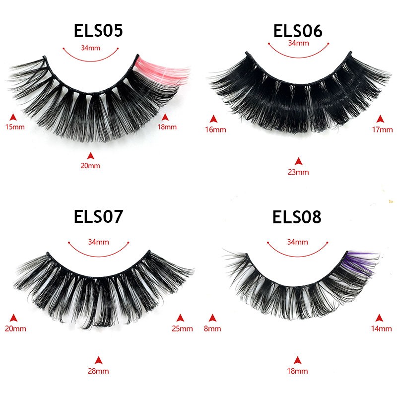 Lashes DD Curl 23-28mm Russian Volume Mink Lashes 3D Mink Eyelashes Lashes Reusable Fluffy False Lashes Russian