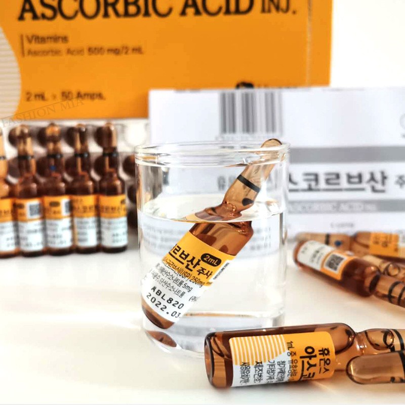 Korea Original Vitamin C Hyaluronic Acid Anti Aging Freckle Skin Whitening Serum Ampoule For Mesotherapy Dr Pen Microneedle Treatment