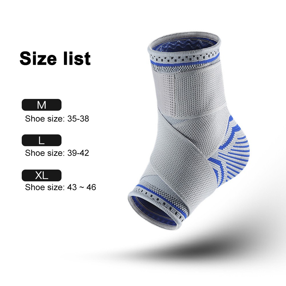 1PC Ankle Brace Sports Compression Sleeve Strap Support Elastic Weave Bandage Foot Protective Gear Gym Fitness