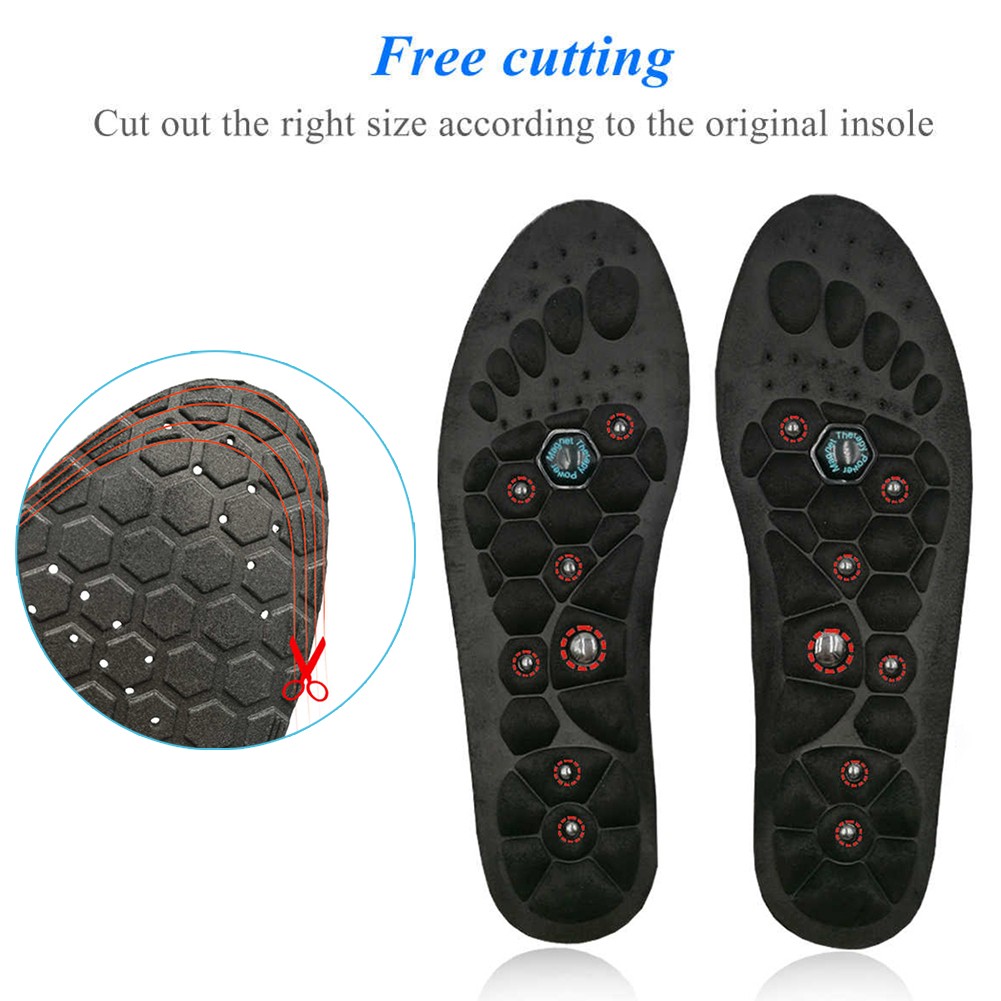 Magnetic Acupressure Massage Insoles For Foot Reflexology Pain Relief Health Massager Arch Support Shoe Soles Insert