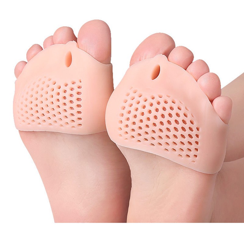 Silicone Forefoot Pads Toe Separator Cushion Pad Pain Relief Shoes Insoles Finger Toe Valgus Corrector Gel Pads Foot Care