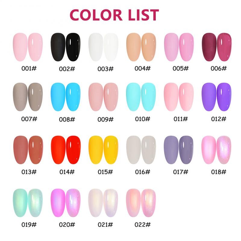 22 Color Solid Canned Gel Nail Polish No Flowing Full Coverage Pigmented Color Paint DIY Nail Art Designs Nail Gel Polish TSLM1