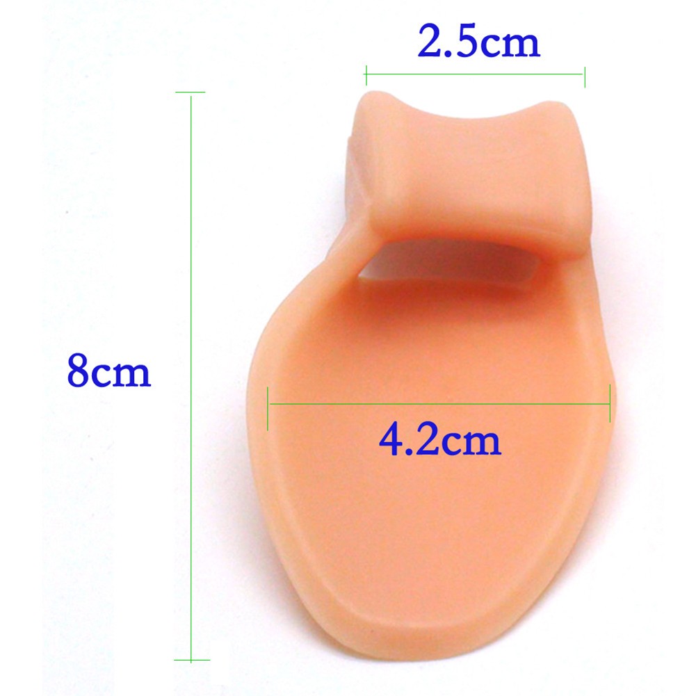 2pcs Silicone Gel Big Toe Separator Bunion Orthopedic Ectropion Toes Corrector Separator Valgus Finger Straightener