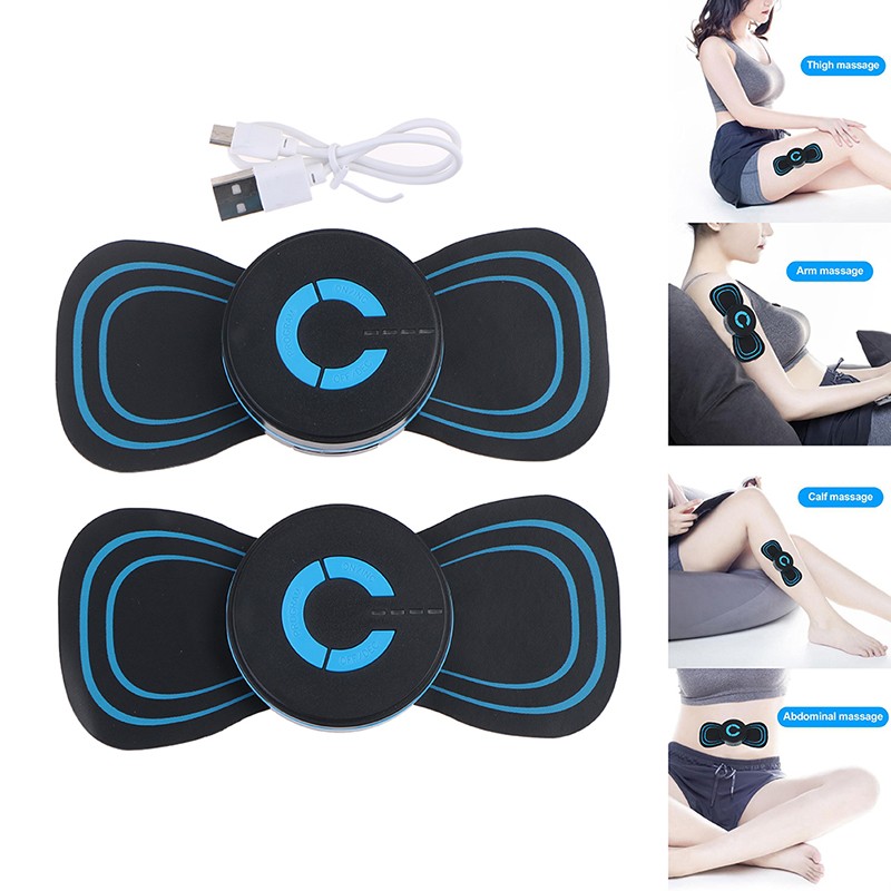 Portable Neck Massager Mini Electric Comfortable Intelligent Massage Cervical Meridian Stickers Massager Muscle Pain Relief