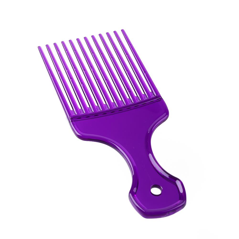 Wide Toothbrush Pick Comb Fork Hairbrush Insert Hair Pick Comb Plastic Gear Comb For Curly Afro Hair Styling Tools