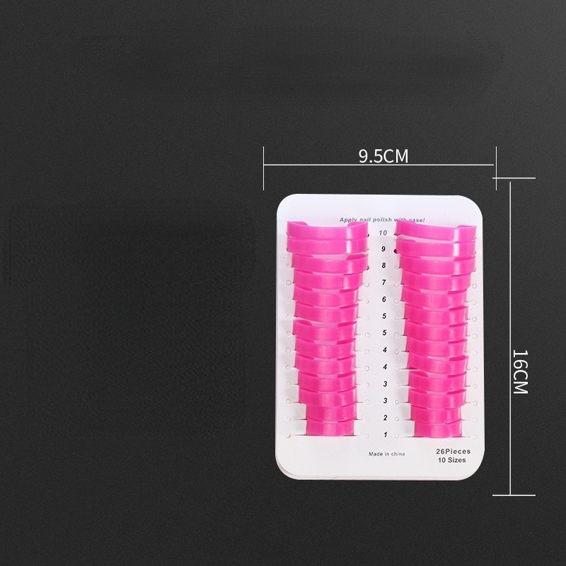 26pcs/set 10 Sizes G Curve Shape Nail Protector Varnish Finger Cover Leak-proof Stickers French Manicure Nail Art Tools