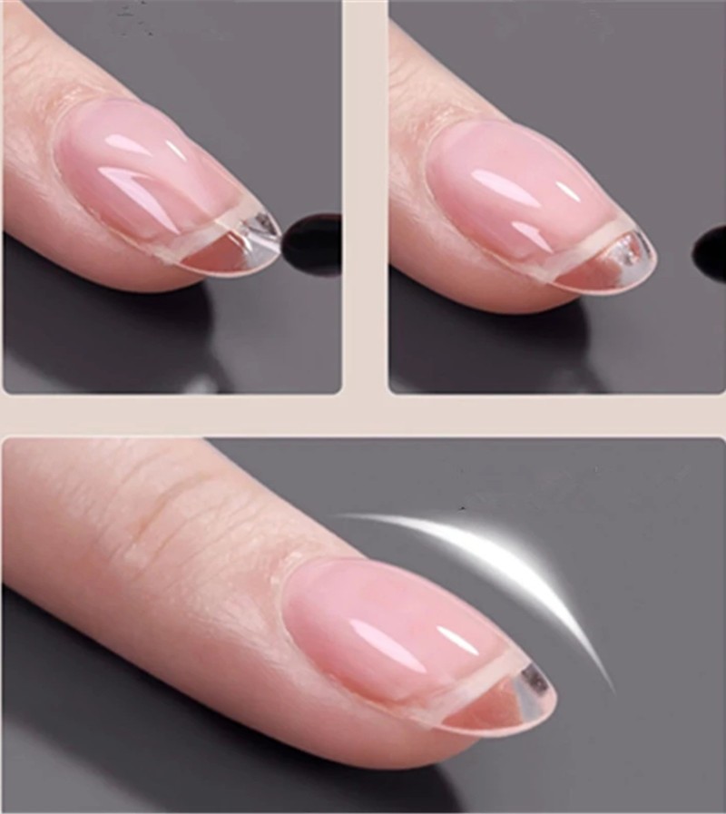 MSHARE No Burn Reinforcement Gel Russian Self Leveling Builder Reinforcement Nail Top and C-Curve Alignment Base Soak Off Nail Gel 250g