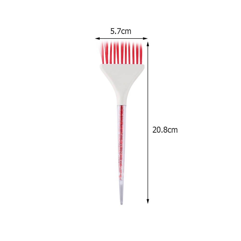 1 قطعة صبغة شعر التلوين فرش البلاستيك سهلة نظيفة خلط السلطانية صالون الكريستال تلوين الشعر قضيب فرشاة الشعر مشط أدوات الحلاق