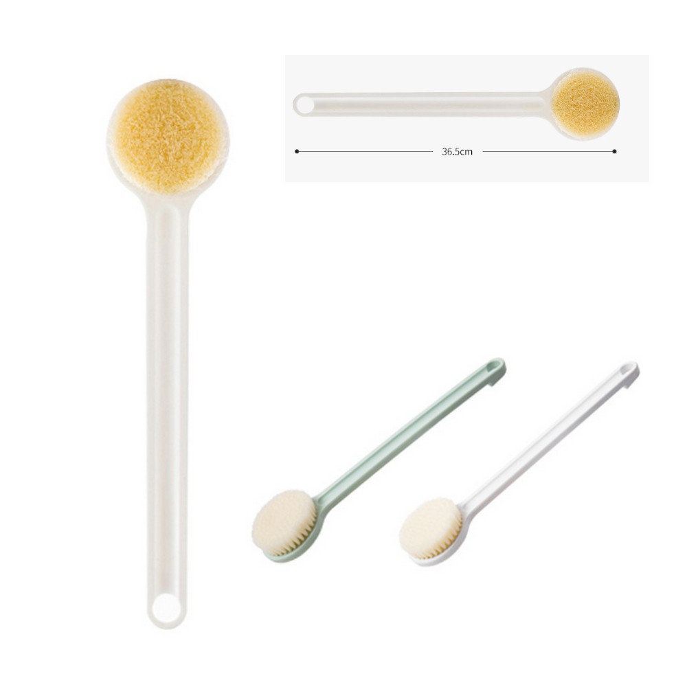 1pc Long Handle Nylon Bath Brush Soft Body Scrubber Exfoliator Shower Scrub Skin Massager Cleaning Brush Deep Cleaning Tool