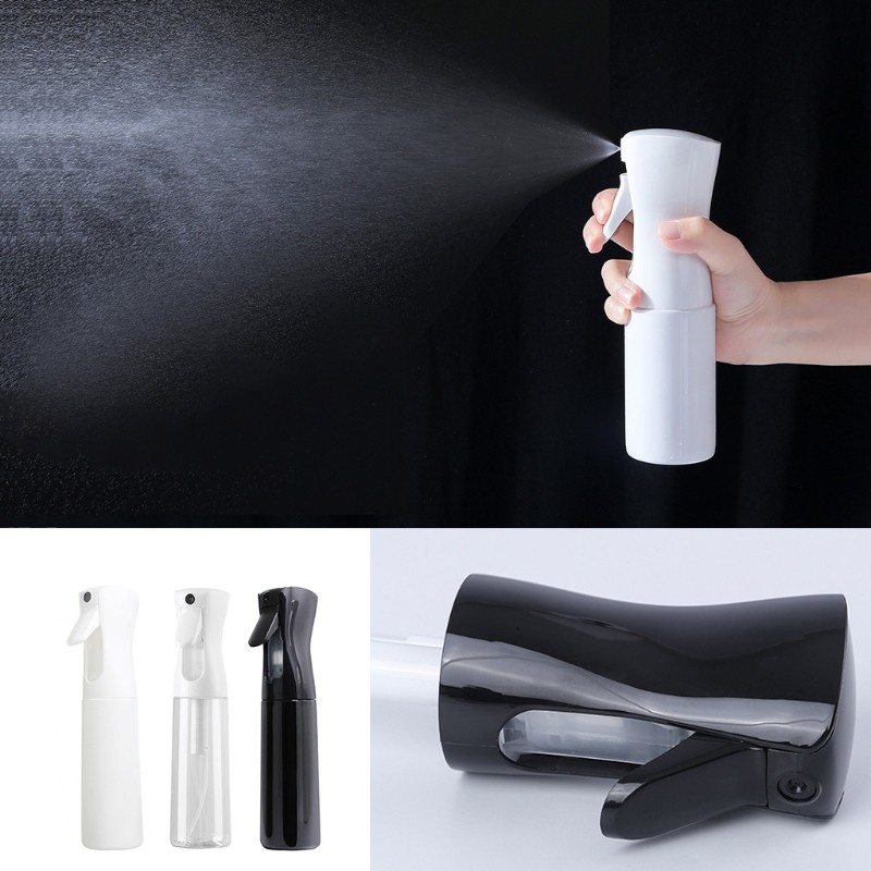 300ml Ultra Fine Mist Hair Spray Continuous Water Spray Hairdressing Refillable Empty Bottle For Barber Salon Cleaning