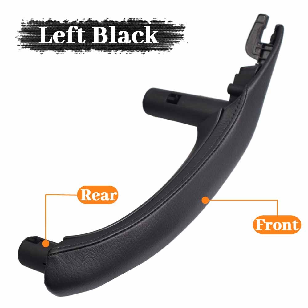 Car Interior Passenger Door Left Right Pull Handle Leather Cover Replacement For BMW X3 X4 F25 F26 2010-2016