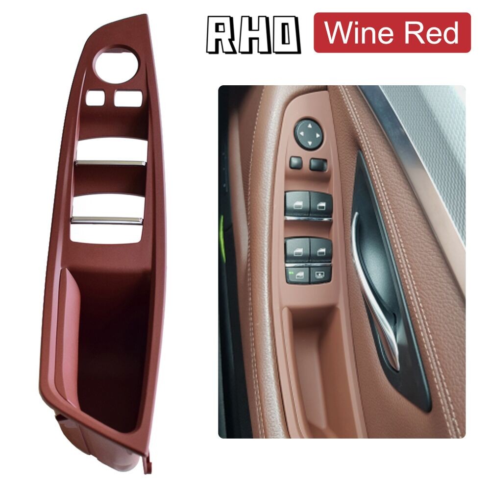 Right Hand Drive RHD For BMW 5 Series F10 F11 Beige Black Red Wine Oyster Car Interior Interior Door Handle Pull Panel Trim Cover