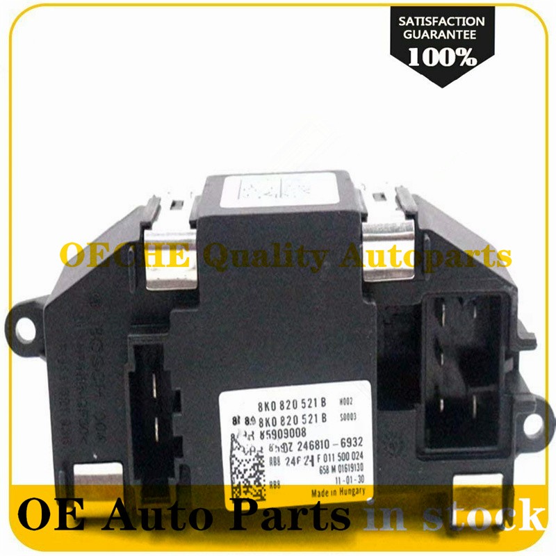 1P AP01 HAVC Blower Motor Resistor for Audi A4 A5 A8 Q5 S4 S5 S8 OE 8K0820521 8K0820521B 8K0820521C