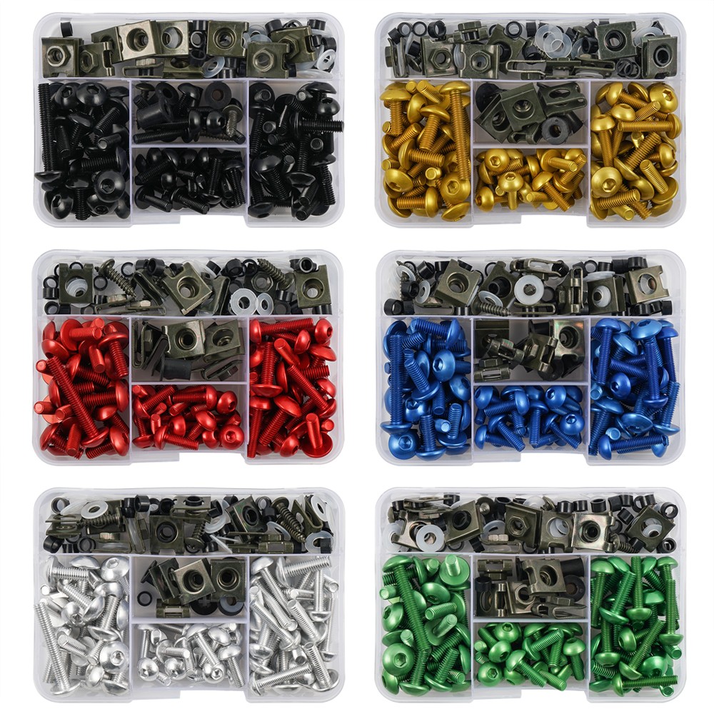 177pcs CNC Fairing Bolt Kit Fastener Screw Clips For Honda CBR600RR CBR1000RR CBR 600 F2 F3 F4 CBR 600 RR 1000 RR 900 929RR 650R