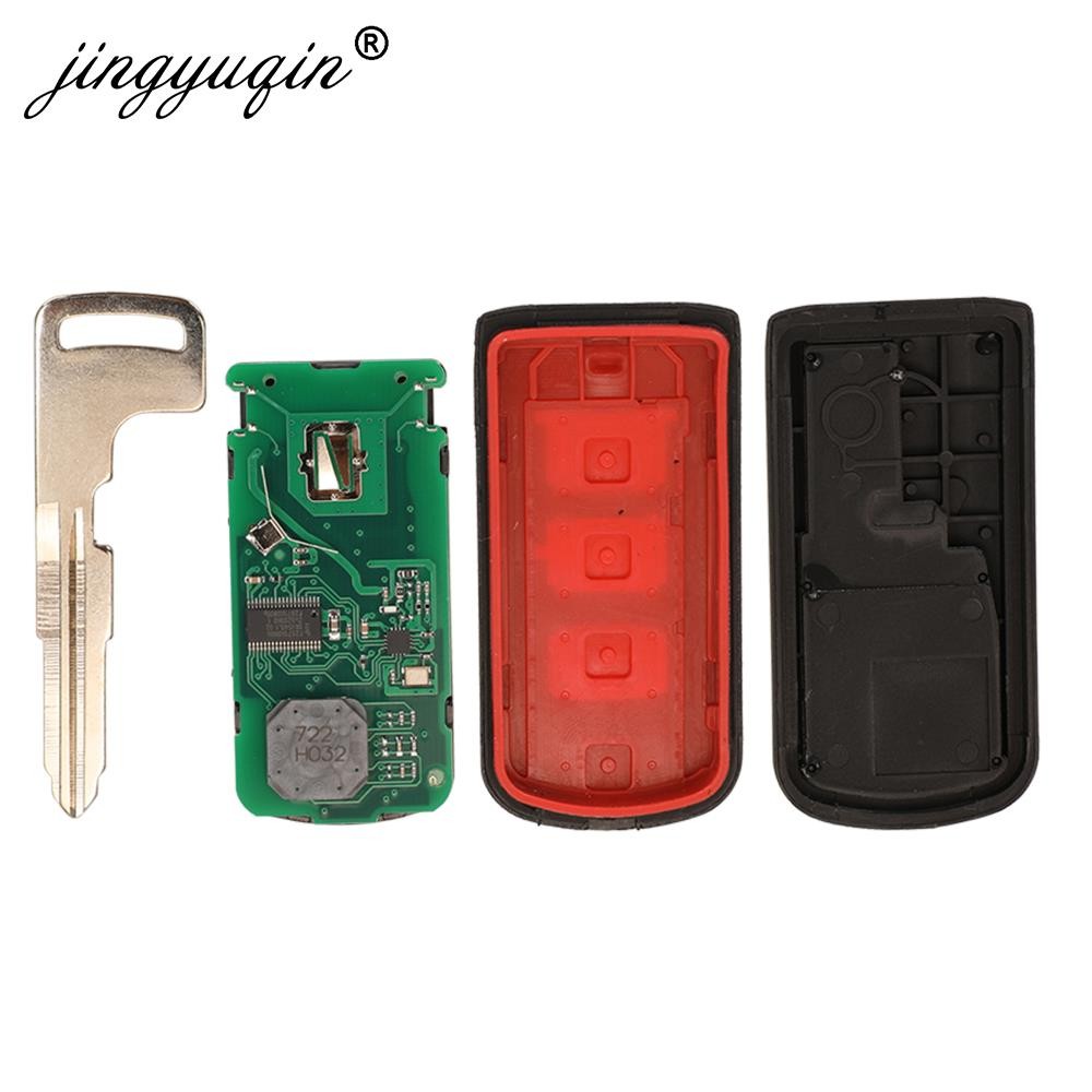jingyuqin Smart Remote Key Fob 2BTN 433MHz ID46 ID47 For Mitsubishi Lancer Outlander ASX G8D-644M-KEY-E/Montero L200 GHR-M004