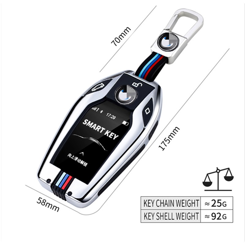 كامل غطاء سيارة مفتاح القضية غطاء سبائك الزنك الفلورسنت ل BMW G30 X3 X4 X5 X7 G31 G32 I12 I15 G01 G02 G05 G07 G11 G12 اكسسوارات