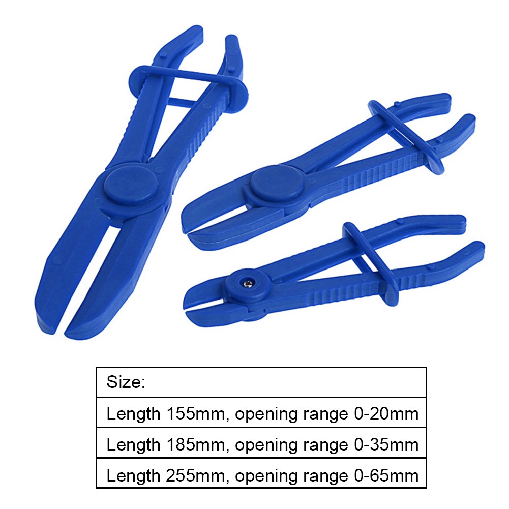 YD408 3pcs Nylon Hose Clamp Brake Tool Fuel Tube Pipe Water Line Clamping Pliers for Car Repair Hand Removal Tools Auto Parts