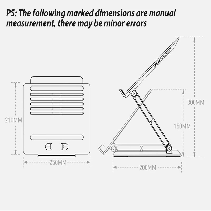 Laptop Stand Adjustable Non-slip Hollow out Desktop Laptop Holder Aluminum Load 10kg Cooling Bracket For Laptop Macbook Tablet