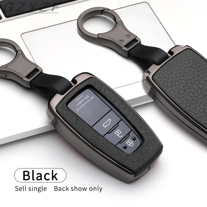 Toyota Leather Car Key Cover Car Key For Toyota CHR C-HR Prado Camry Avalon Prius Corolla RAV4 Avalon Keychain Key Holder