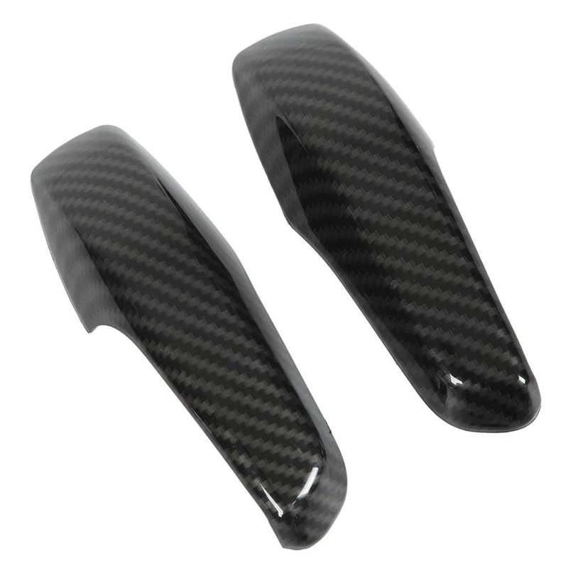 Inner Door Handle Trim Carbon Fiber Style Interior Door Handle Patch Replacement for Smart Fortwo W451 Facelift 2011-2014 for