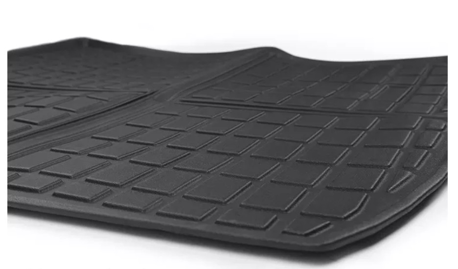 Full sets plain TPE rubber trunk frank mat for Model Y Tesla Model 3 2021-2022 2018-2020 cargo liners cargo tray car boot mats