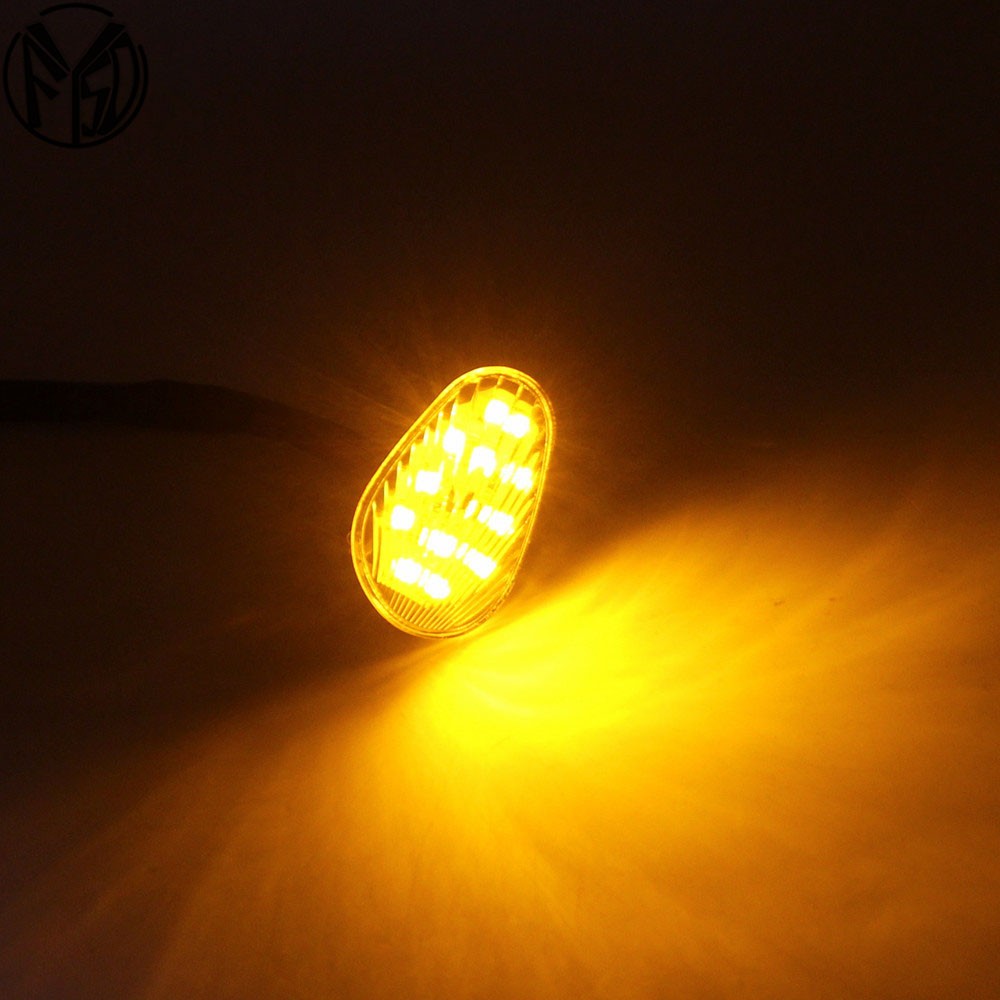 LED Turn Signal Light Indicator Lamp Flush Mount For Yamaha YZF R1 R6 R6S Motorcycle Accessories