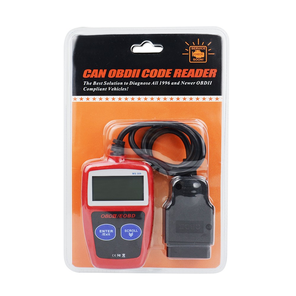 Code Scanner MS309 CAN BUS OBD2 Car Code Reader EOBD OBD II Diagnostic Tool MS 309 With Multi Language