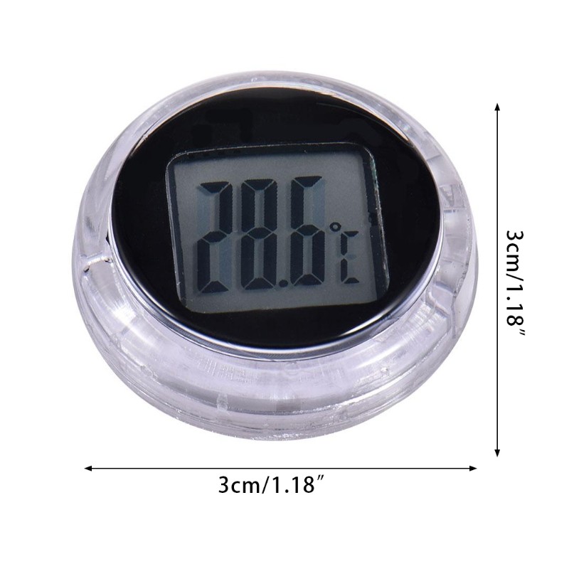 LCD Display Motorcycle Digital Watch Thermometer Time Monitor Portable Electronic Scale Tool Accessory Waterproof