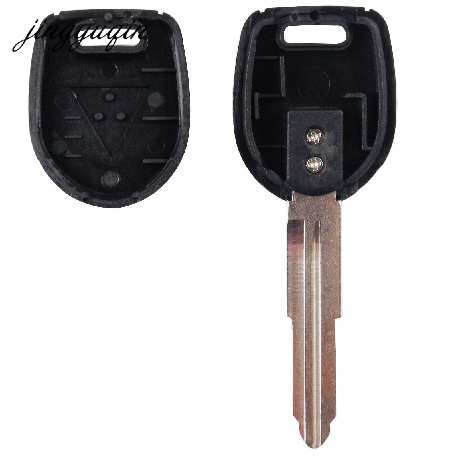 jingyuqin 10pcs MIT11 MIT8 Key Shell For Mitsubishi Colt Outlander Mirage Pajero Remote Key No Chip Left/Right Blade