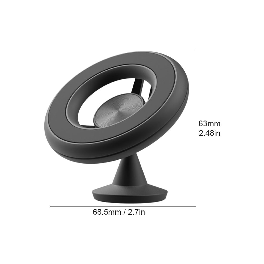 Aluminum Alloy Car Desk Phone Holder with Dashboard Mount Holder 360 Rotation Global Positioning Strong Magnetic Gift Accessories