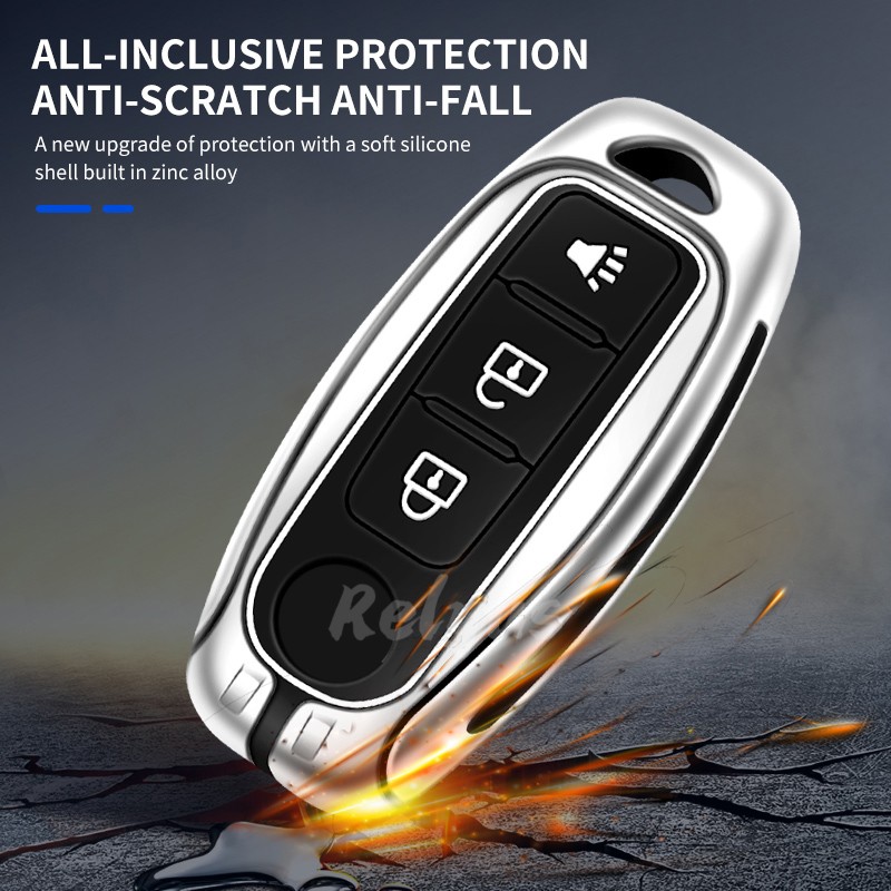 Zinc Alloy Car Key Cover Case For Nissan Qashqai J10 J11 X-Trail T31 T32 Kicks Tiida Pathfinder Murano Note Juke Remote Key Bag